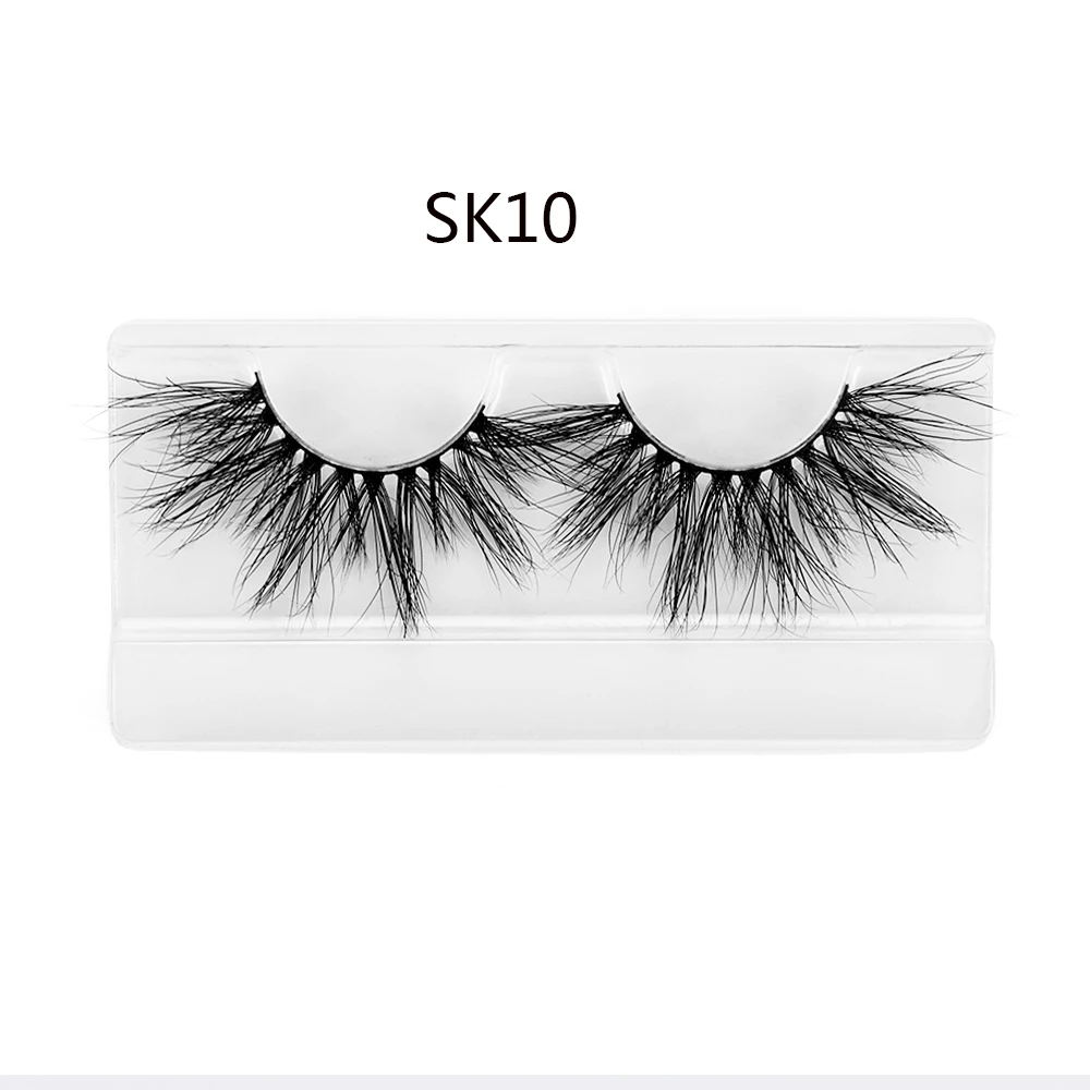 1 пара 25 мм 3D накладные ресницы толстые длинные норковые драматические