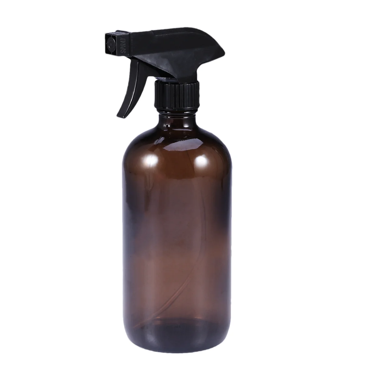 

500ml Empty Brown Glass Spray Bottles Portable Refillable Container Durable Trigger Sprayer for Essential Oils Cleaning