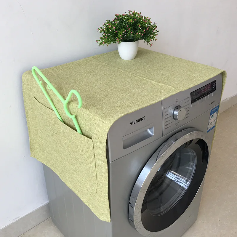Чехол-органайзер для стиральной машины из хлопка и льна | Дом сад