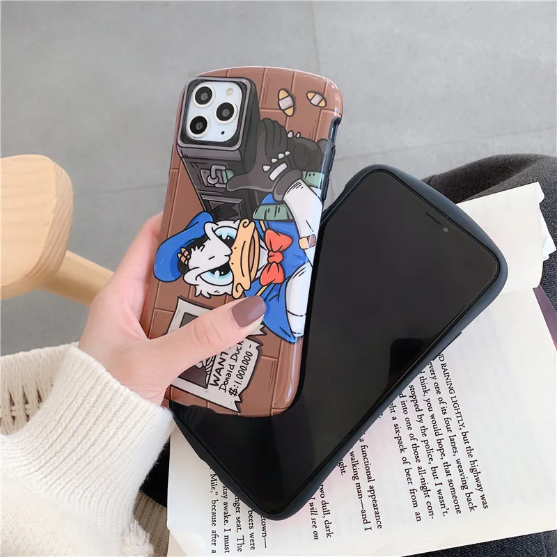 Чехол для телефона с рисунком пушки Дональда Дака iPhone 11 Pro MAX XR XS 7 8 Plus X Роскошный