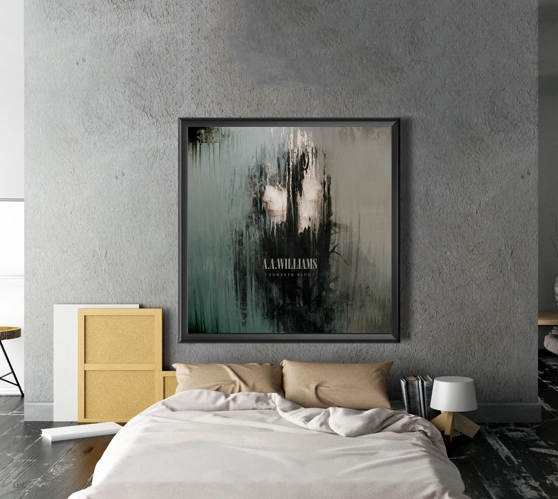 

A.a. Williams - Forever Blue Music Album Cover Poster Canvas Print Rap Hip Hop Music Star Singer Wall Painting Decoration