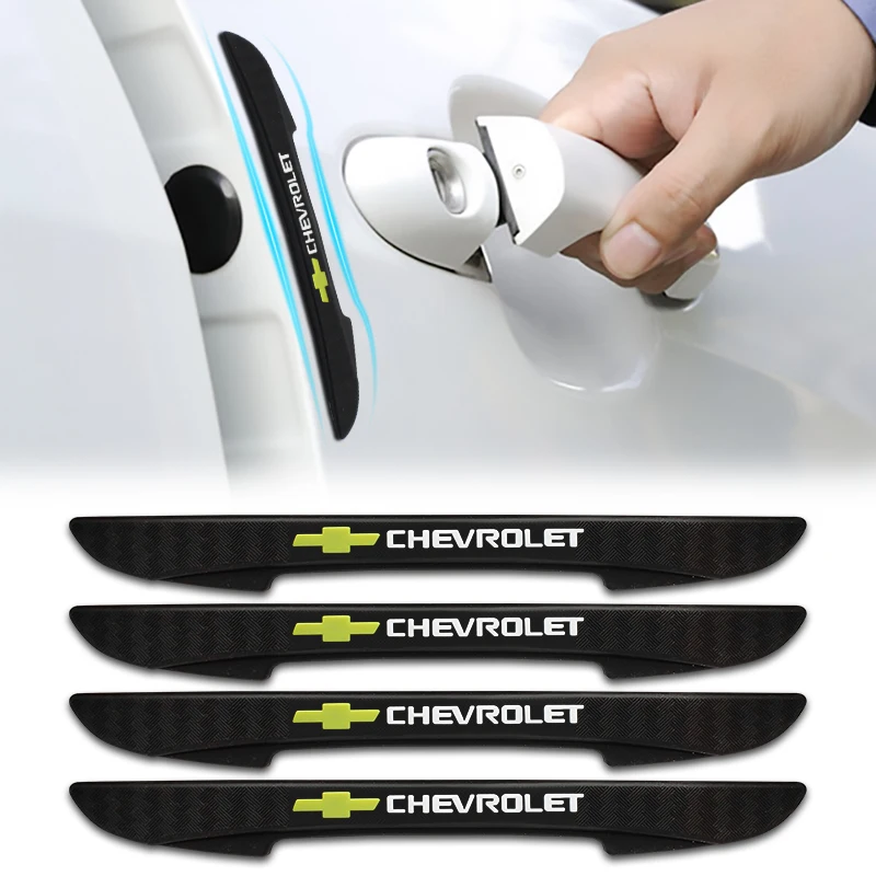 

4pcs Car Door Edge Protection Guards Buffer Trim Molding Protection Strip Scratch Protector Car Door Crash Bar For Chevrolet