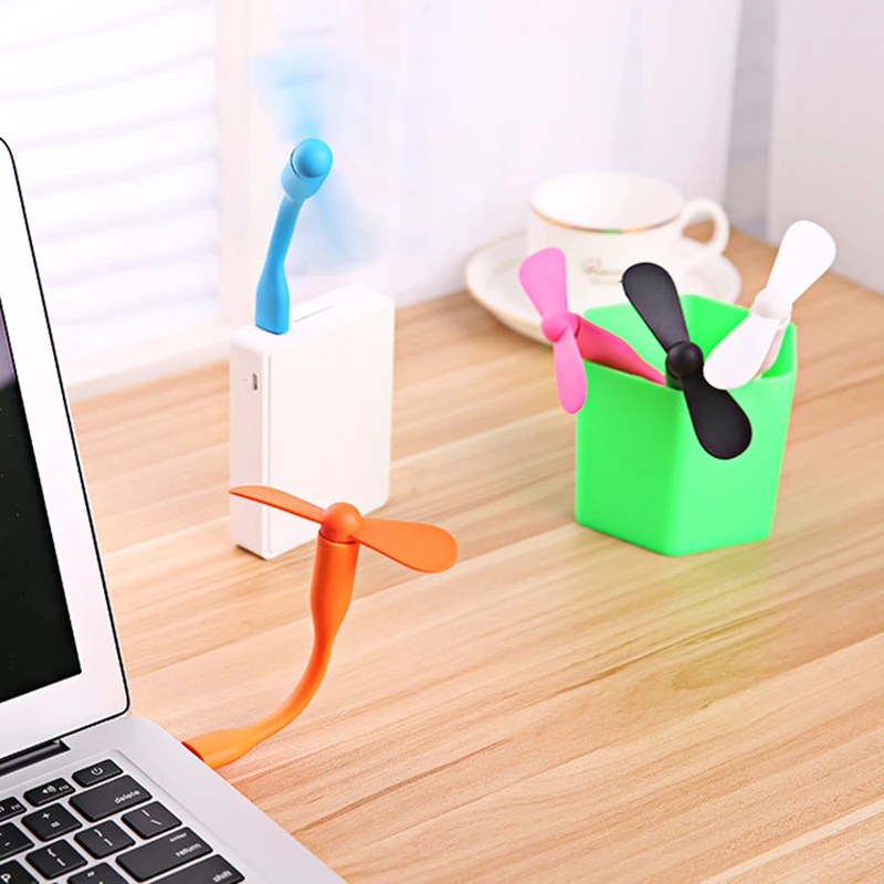 Портативный мини вентилятор USB гибкий для портативного зарядного устройства