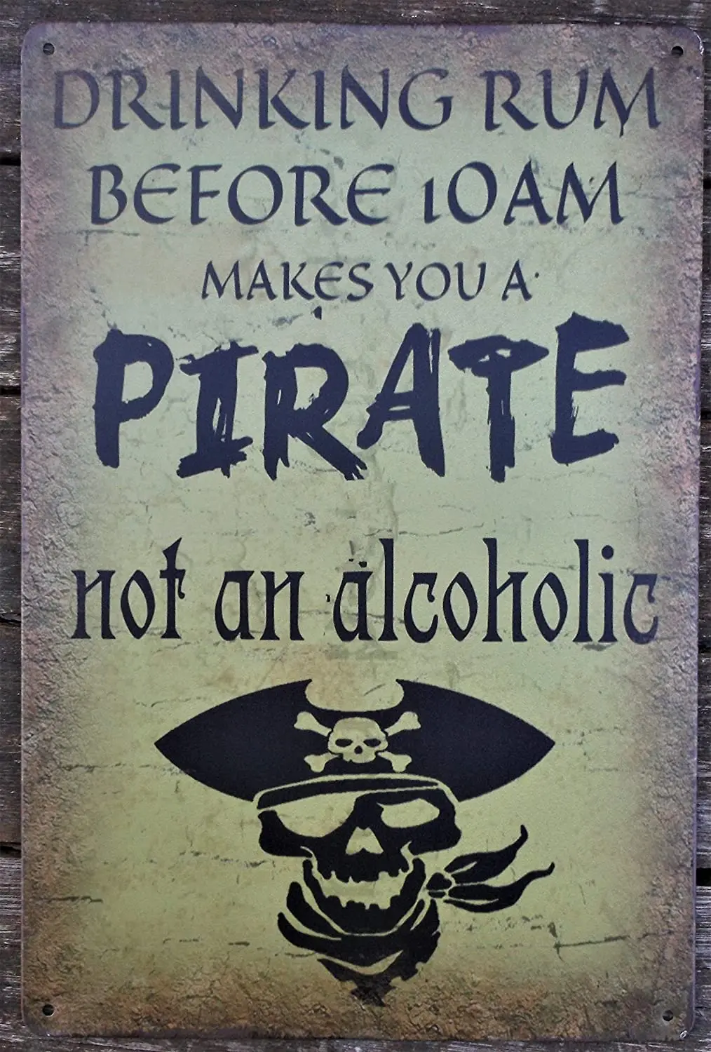 

Pirate Retro Metal Tin Sign Plaque Poster Wall Decor Art Shabby Chic Gift Suitable 12x8 Inch