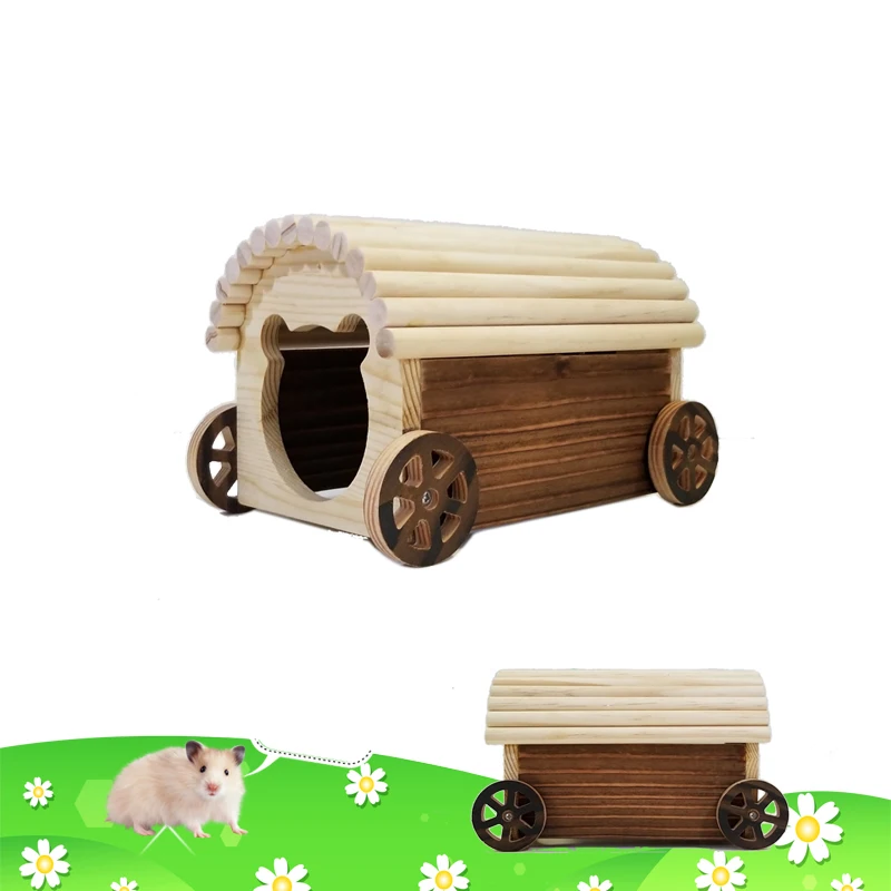 

Деревянный дом хомяка комнатный малая клетка для животных гнездо