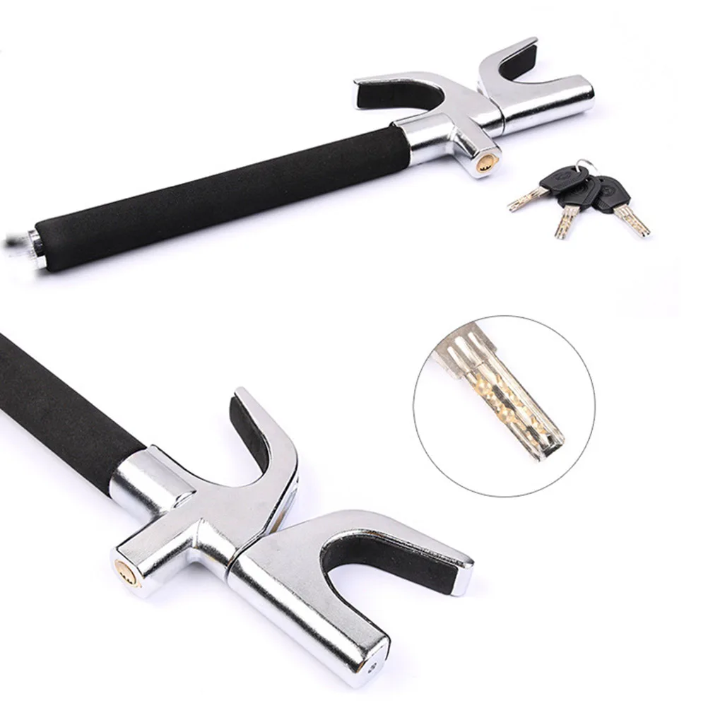 1pc Car Lock Foldable Universal Durable Heaty Duty Anti-theft Devices Steering Wheel Security for Auto Vehicle A35 | Автомобили и