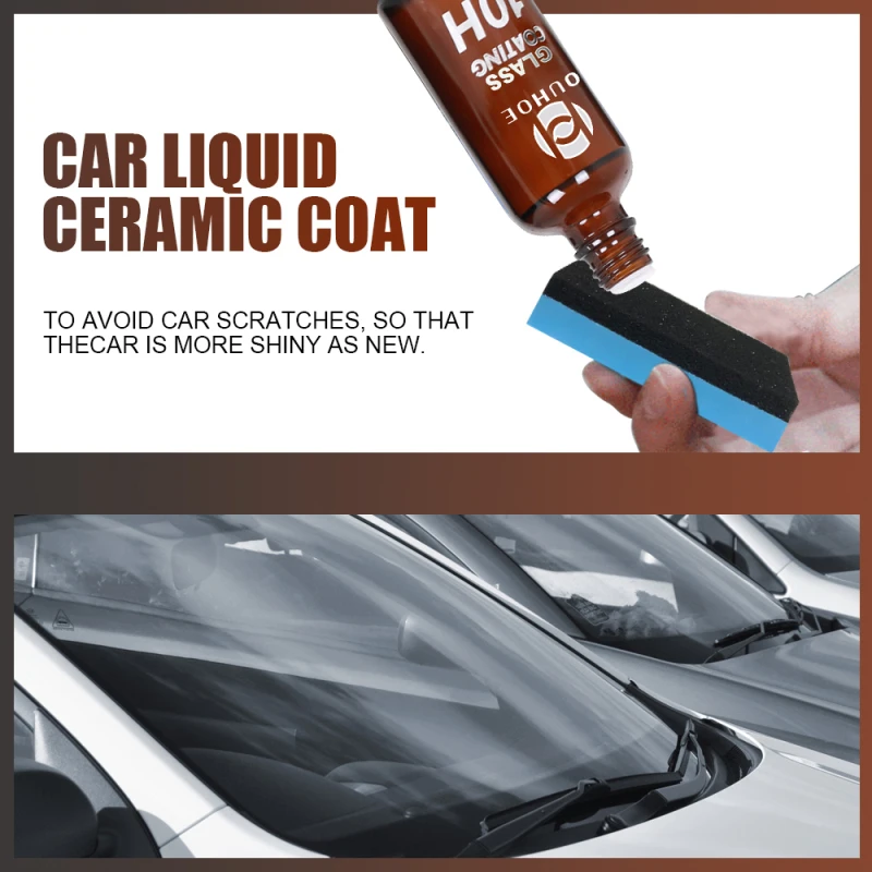 

10H Car Liquid Ceramic Coat Super Hydrophobic Glass Coating Set Polysiloxane And Nano Materials Car Polish TSLM1