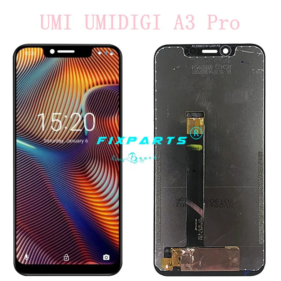 ЖК-дисплей UMI Umidigi A3 5 дюйма кодирующий преобразователь сенсорного экрана в сборе