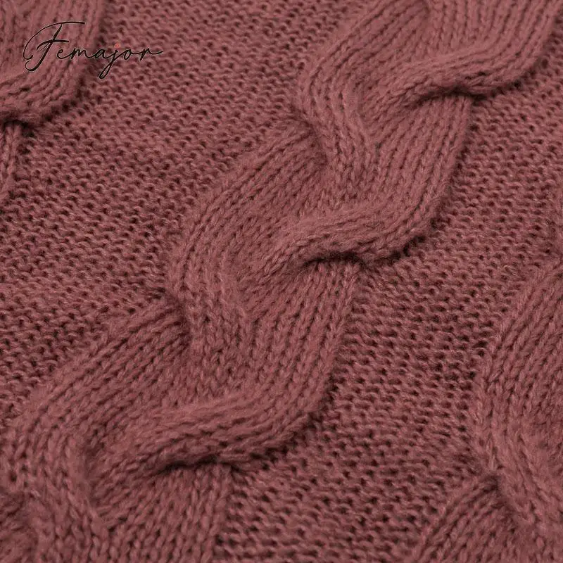Femajor женские осенние зимние коричневые джемперы свитер женский 2019 мода Водолазка