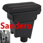 Подлокотник коробка для Renault Dacia Sandero Logan USB зарядка двухслойный центральный магазин содержание пепельница в автомобиль аксессуары