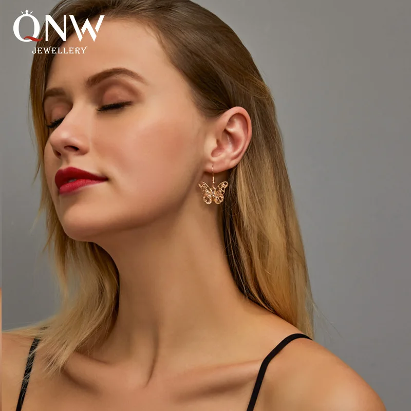 Женские серьги модные Разноцветные в виде бабочки пчелы сердца | Украшения и