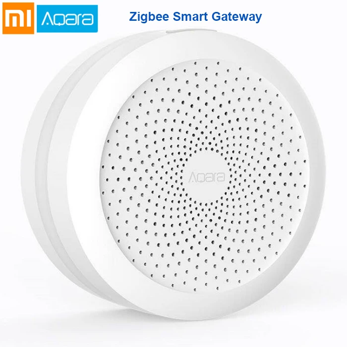 Zigbee Gateway Xiaomi умный дом Комплект Aqara шлюз двери окна человеческого тела датчик температуры и влажности Датчик беспроводной переключатель Zigbee розетка куб - Цвет: Zigbee Gateway
