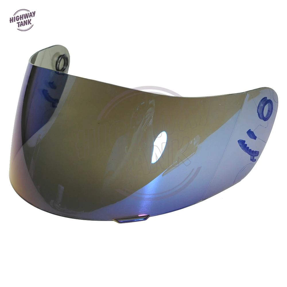 Новинка 1 шт. синий мотоциклетный шлем козырек объектив на все лицо защитный