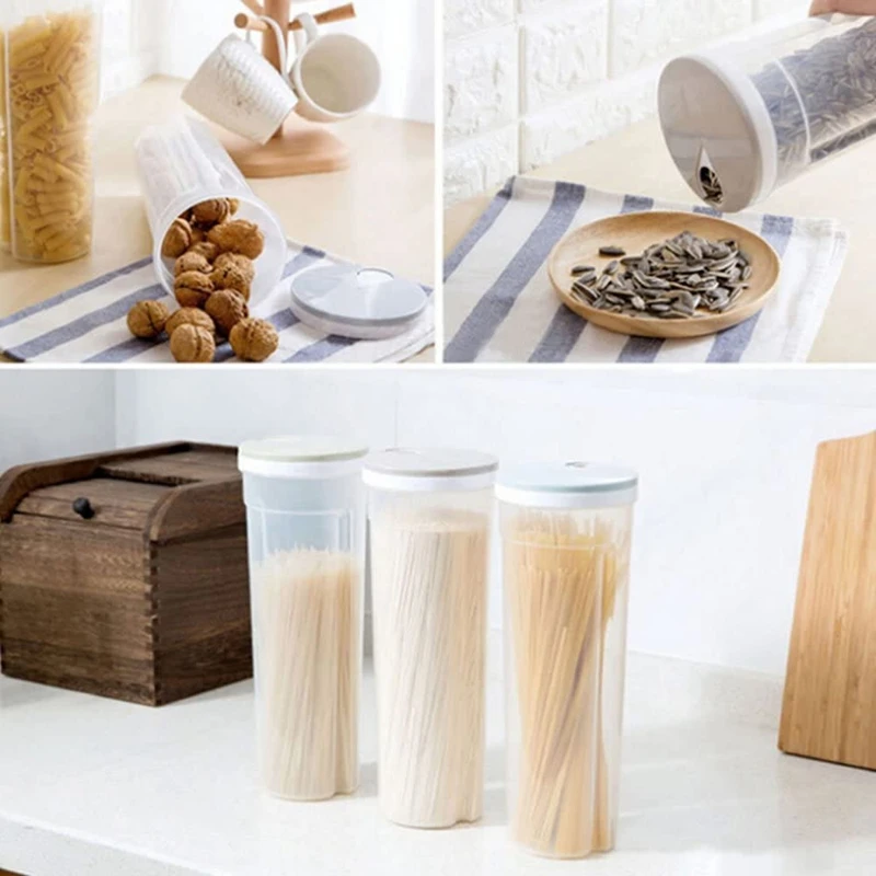Набор 3 цилиндрической формы контейнер для лапши спагетти канистра зерновые
