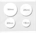 Бирки NFC, метки, 100 МГц, 3 м, клейкие, ПВХ, 18 мм, 20 мм, 25 мм, 30 мм, 13,56 шт.