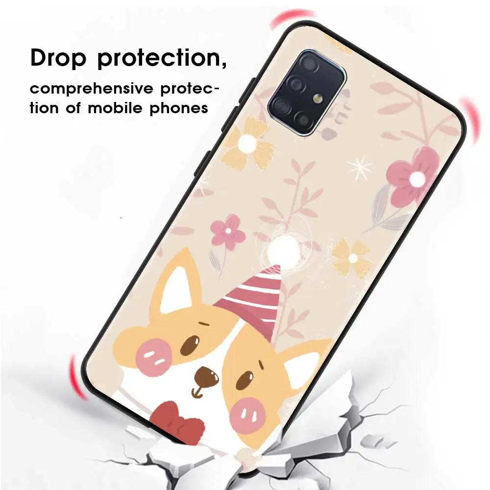 

Silicone Case For Samsung Galaxy A51 A71 A50 A21s A10 A20e A30 A40 A70 A31 A41 A11 A91 A72 Cover Fundas Capa Cute Cartoon Animal