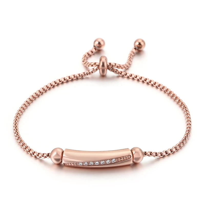 Женский длинный Браслет из титановой стали с изменяемым геометрическим