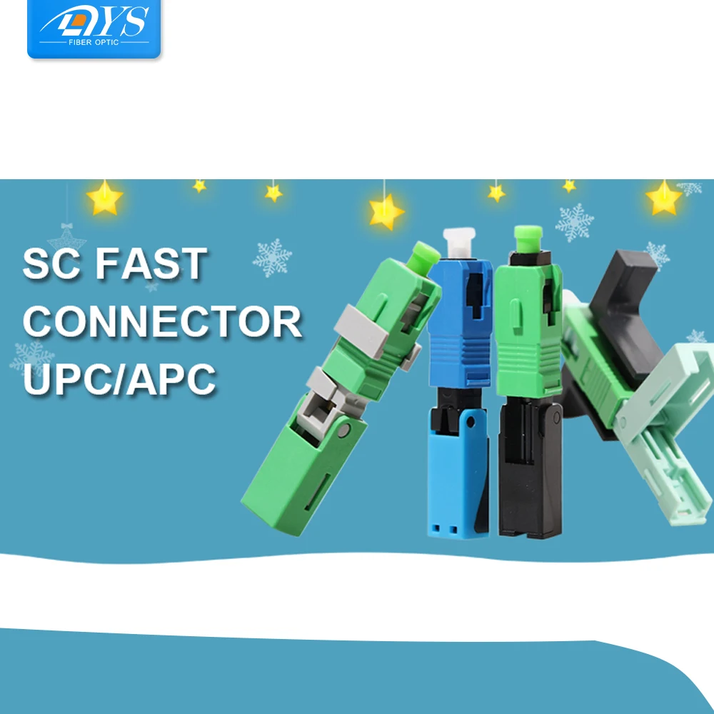 FTTH SC APC Волоконно оптический покрытый провод UPC быстрый соединитель волоконно