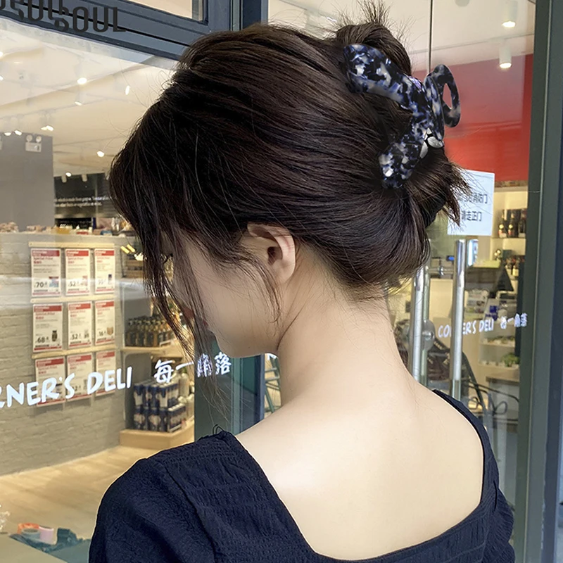 

New Acetate Butterfly Hair Claw Sweet Fairy Geometric Hair Clip Gradient Hairpin Claws Banana Clip Barrettes Hair Accessories