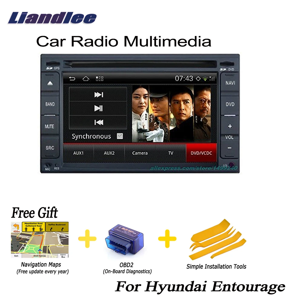 Автомагнитола Liandlee 2 Din Android GPS-навигация навигация карты для Hyundai TS 2006 ~ 2009 радио CD