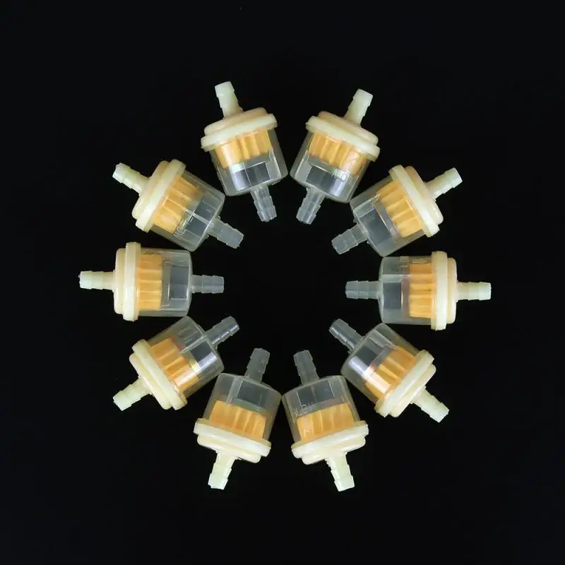 10 шт. Универсальный мотоциклетный бензиновый топливный масляный фильтр для