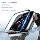 Мягкое стекло для Apple Watch series 7 45 мм 41 мм iWatch 6 5 4 3 se 44 мм 40 мм 42 мм 38 мм 9D HD Полная пленка защита для экрана Apple watch