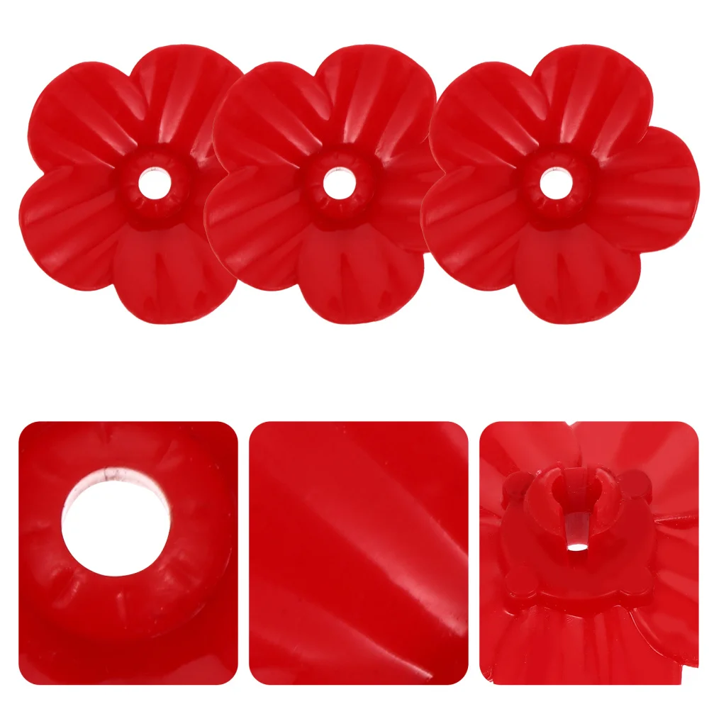 

25pcs Hummingbird Water Feeder Bottle Decorative Flower Feeder Decor (Red)