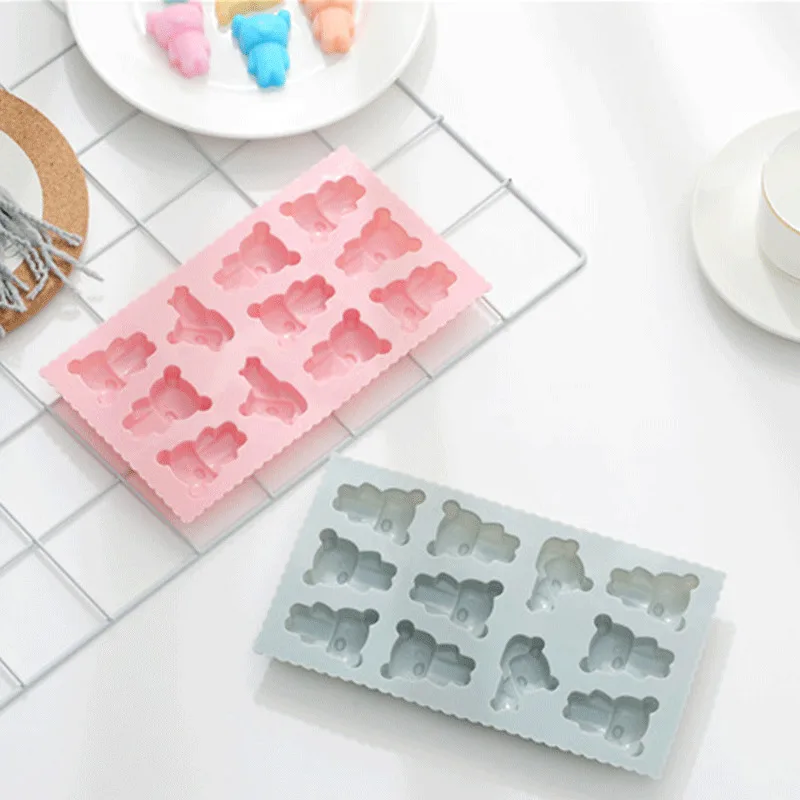 DIY Инструменты для украшения торта Медведь силиконовая форма шоколада помадные