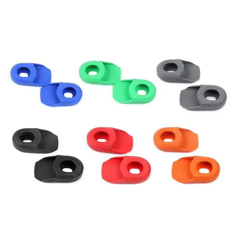 

2pcs Bicycle Road Bike Fixed Gear Carbon Fiber Crankset Crank Protector Case Cover Cap