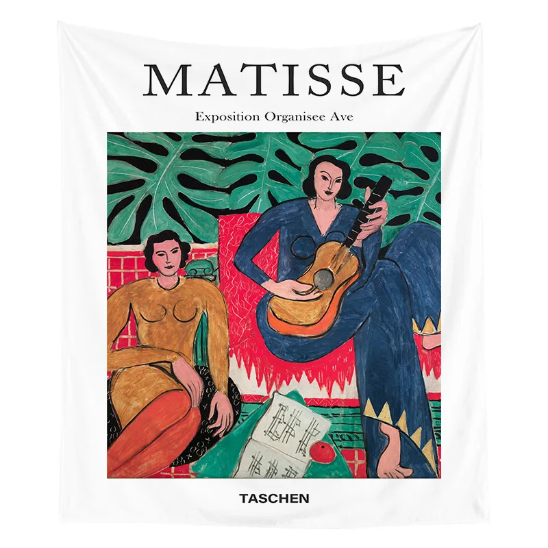 

Psychedelic Matisse Painting Wall Tapestry Colorful Artist Painting Printed Living Room Decoration Home Decor Oil Painting