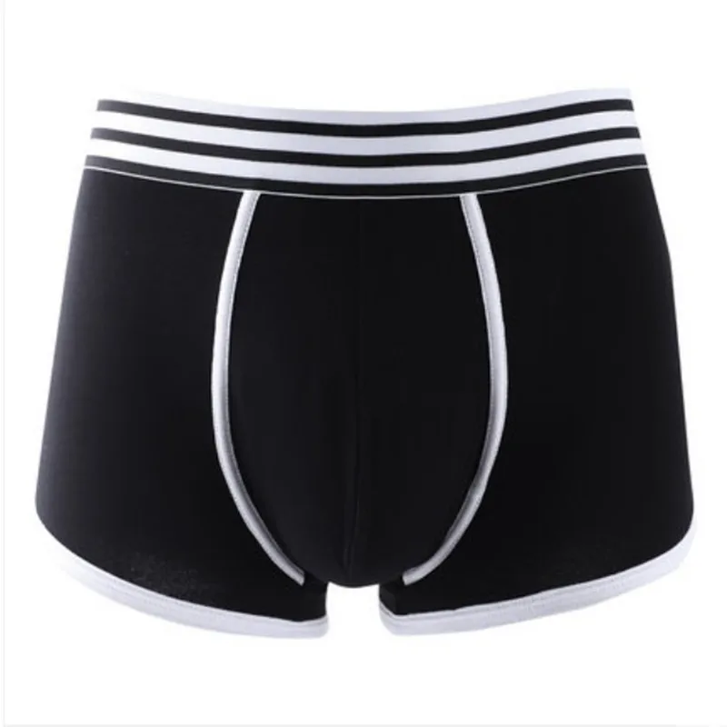 5 шт./пакет без коробки мужские хорошая эластичность трусов в Черный и белый
