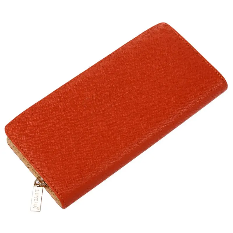 Female coin purse single zipper clutch bag wallet ladies' fashion women's wallets purses Handbags orange | Багаж и сумки