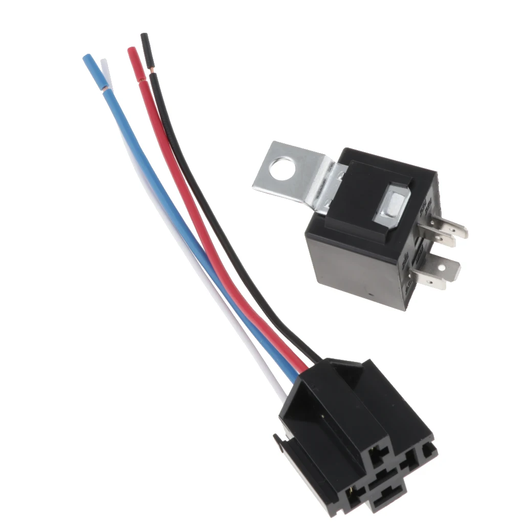 40A 4-контактный проводка для релейного разъема разъем автомобиля грузовик + жгута