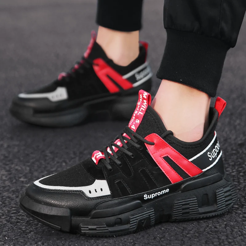 2019 new autumn outdoor non-slip running shoes men's sports comfortable trend light sneakers men Stability off white | Спорт и