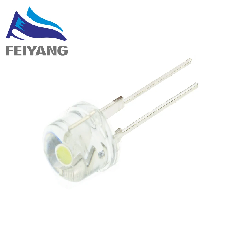 10 шт. F8 8 мм 0 5 W 3 0-3 2 V соломенная шляпа светодиодный белые красные зеленые синие
