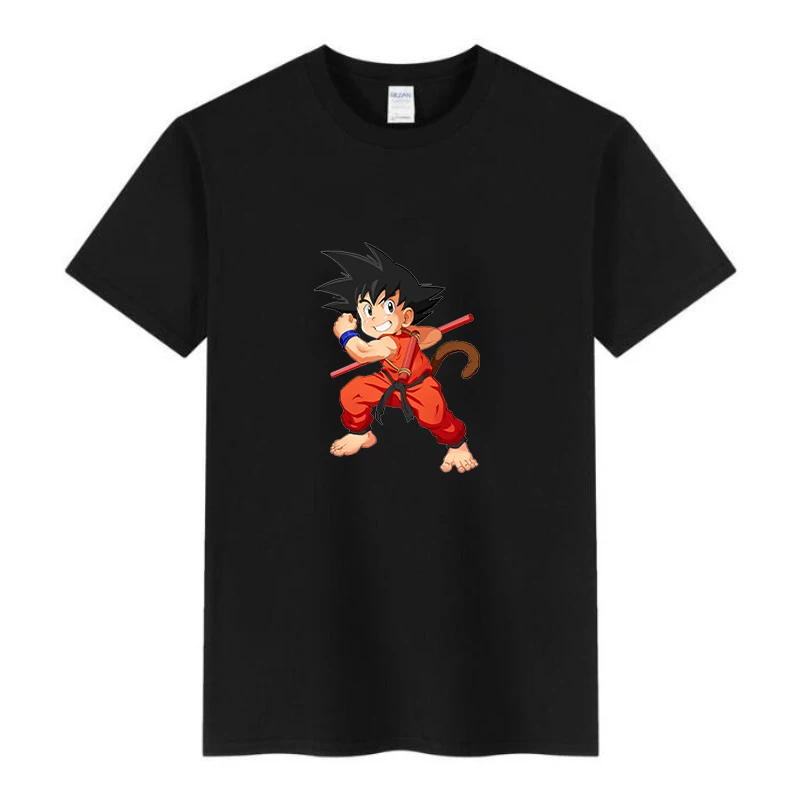

2021 Summer Boys and Girls New Hot Top Fashion Cartoon anime Cool dragon ball theme casual Short-sleeved t-shirt Clothing