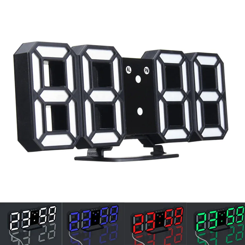 Светодиодный светодиодные настенные часы современный дизайн цифровые