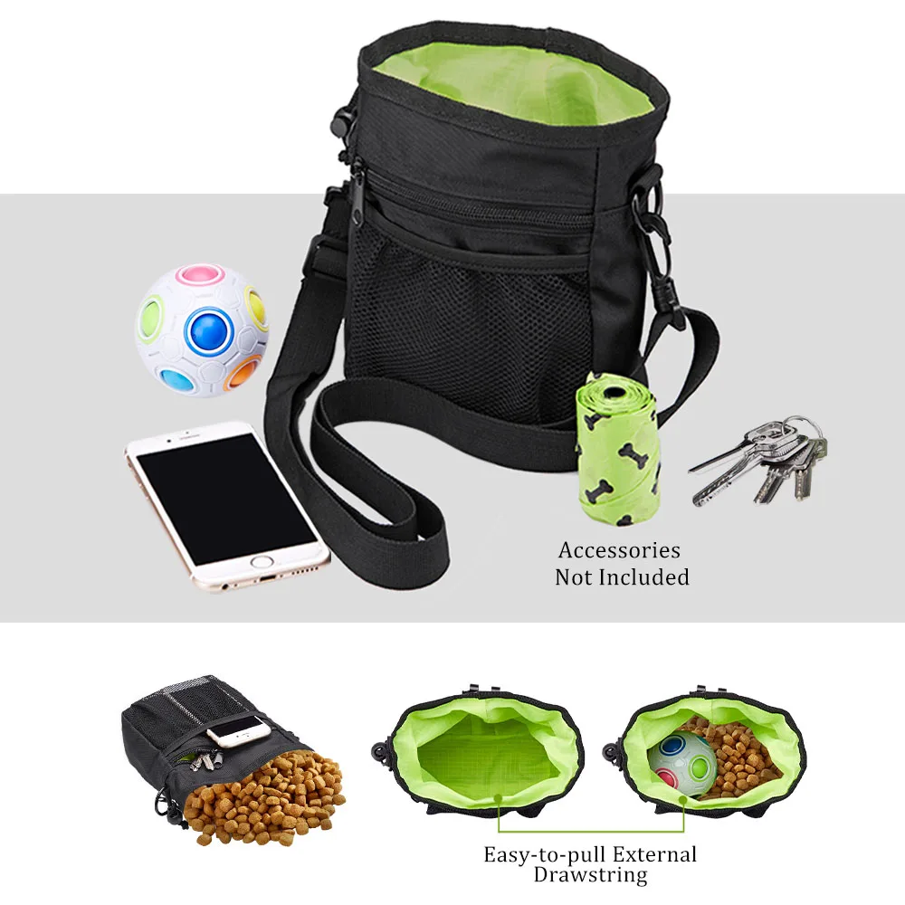 Pet Dog Training Treat Snack Bait Portable Feed Pocket Pouch Waist Back Outdoor Food Bag Dogs Pack | Дом и сад