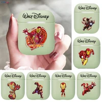 disney superhero iron man soft silicone cases for apple airpods 12 protective case bluetooth wireless earphone cover for apple