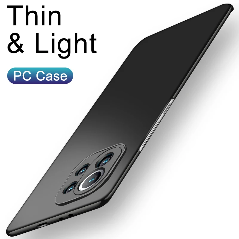 

Ultra Thin PC Phone Case For Xiaomi Mi 11 10 9 8 Pro Lite Se Matte Solid Color Back Hard Case For Mi A1 A2 A3 Lite Poco F3 X3 M3