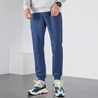 Мужские спортивные штаны для бега, черные и синие однотонные штаны из 2021 хлопка, XZS123095, новинка 100%