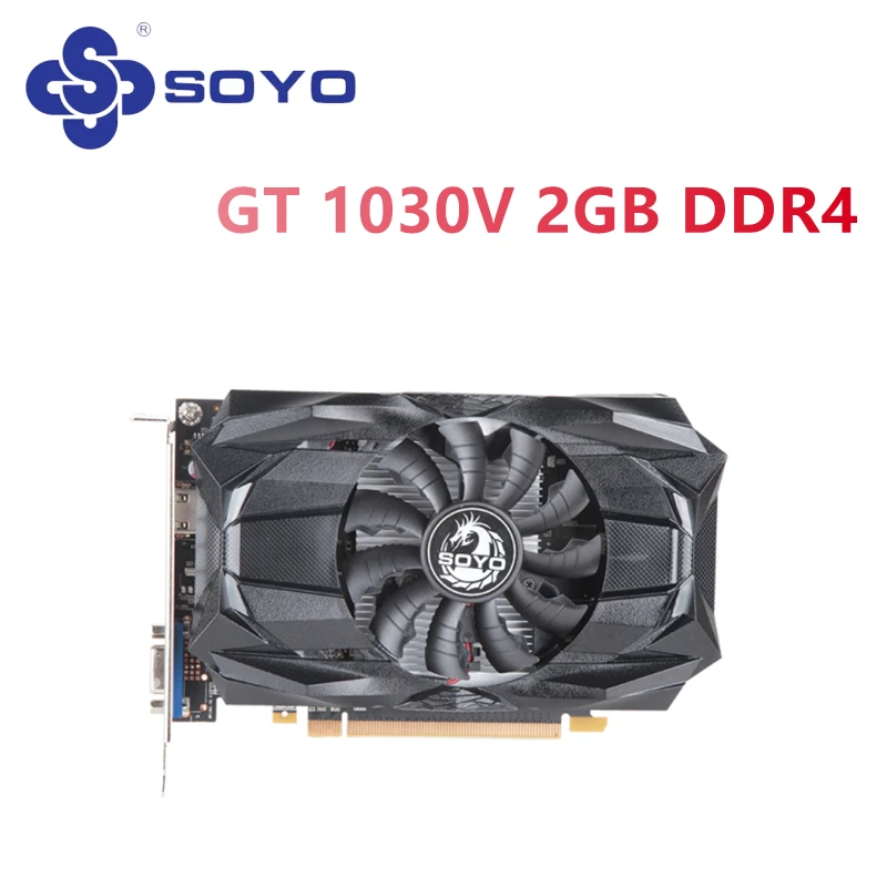 Новая графическая карта GT 1030 в 2 Гб DDR4 Nvidia GPU 64-битная игровая видеокарта