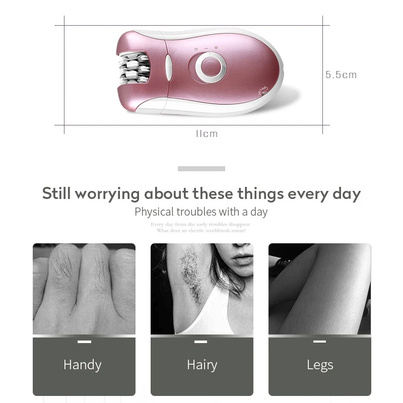 Женская электробритва для удаления волос Kemei 2 в 1 Электрический эпилятор бритья