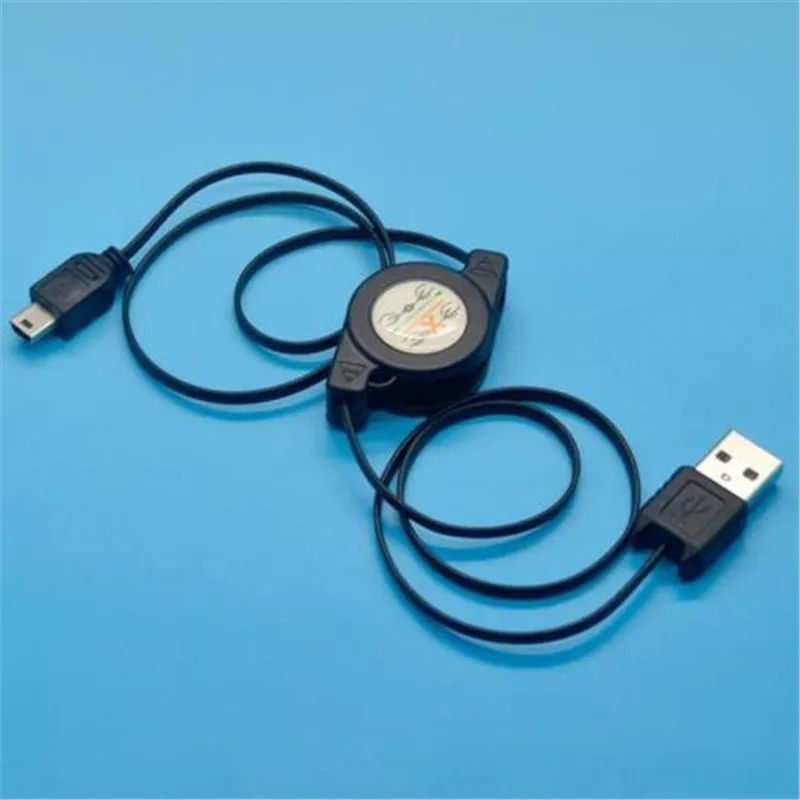 Портативный Выдвижной Usb-кабель 80 см для Mini USB 5Pin 5. 0 5-Pin B кабель синхронизации