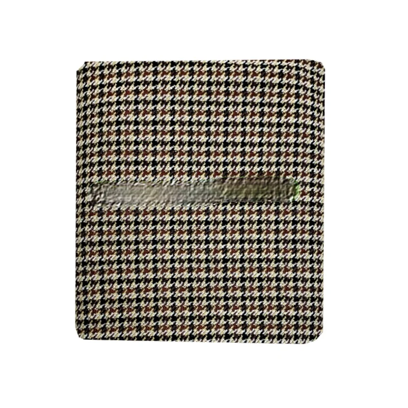 Элегантная классическая осенне зимняя ткань с рисунком гусиные лапки окрашенная