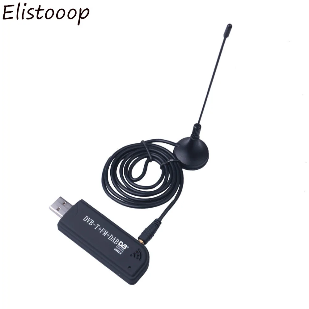 Горячая Распродажа ТВ тюнер ресивер Dongle USB2.0 DAB FM DVB-T RTL2832U FC0012 SDR RTL-SDR цифровой