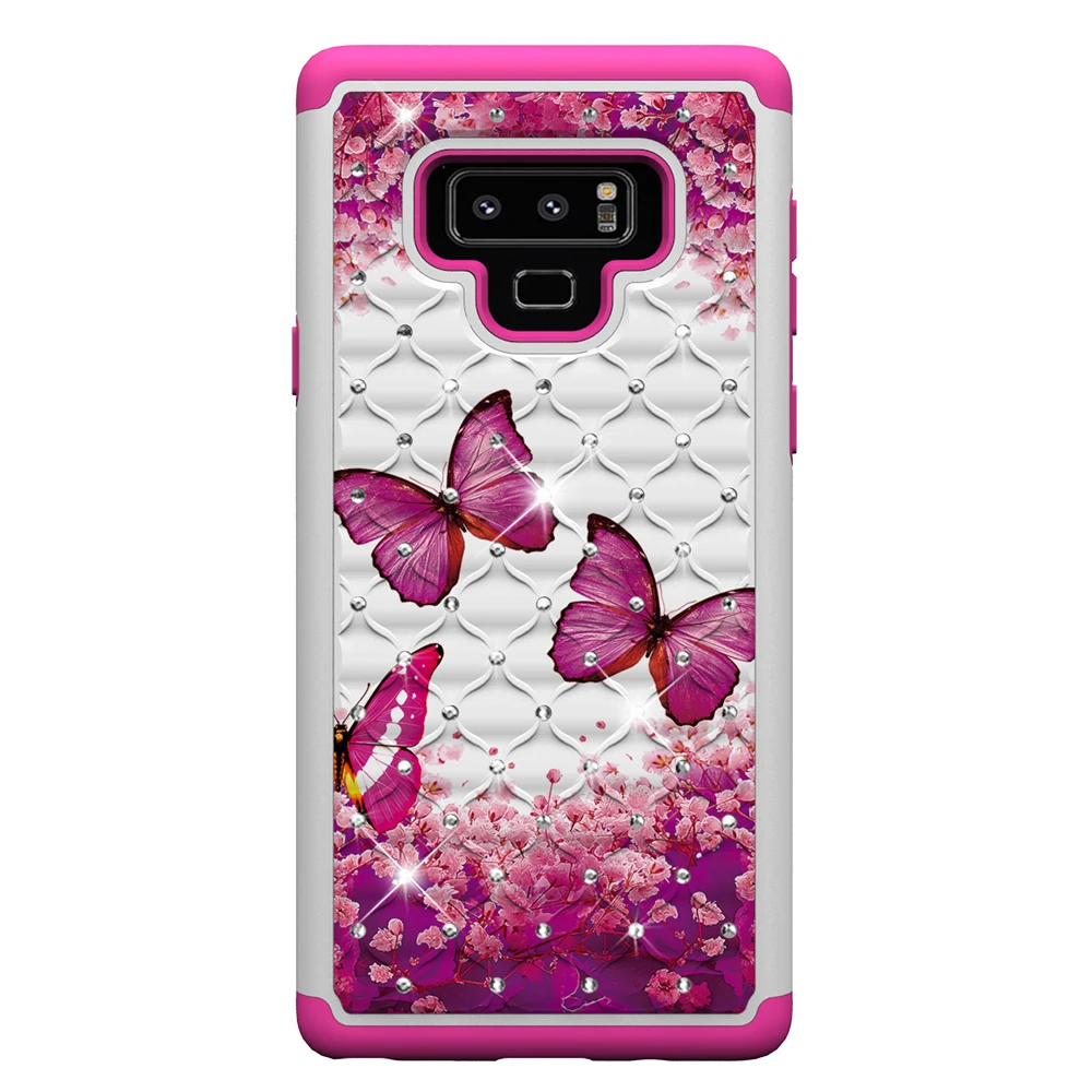 Silica Gel + PC Beauty Flower Butterfly Wind Chime Case for Samsung Galaxy A30 A20 A50/A20E A10E /A6 2018 Cover Protect Phone |