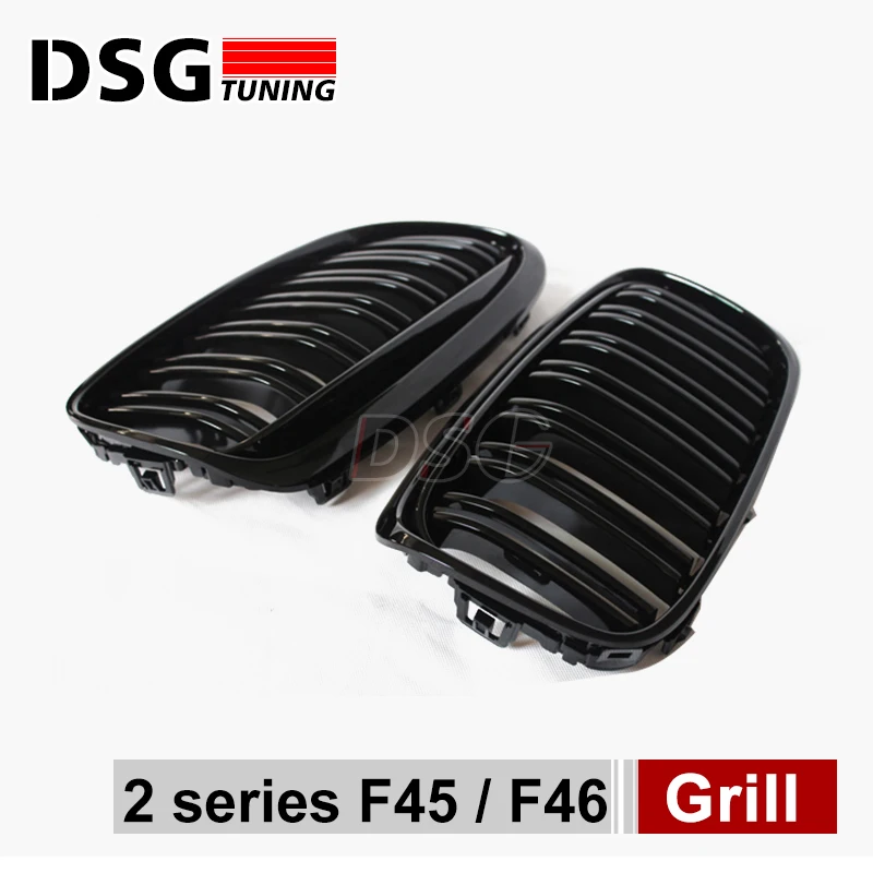Передняя решетка гриль F45 из черного АБС пластика для BMW 2 серии 5 seat Active Tourer и 7 F46 Gran