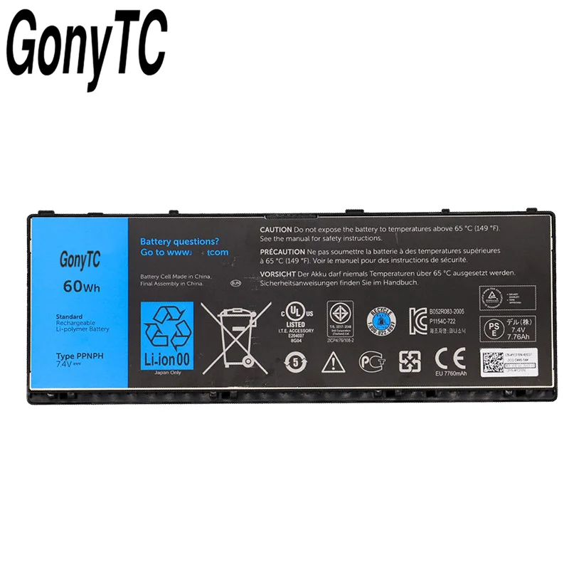 Аккумулятор GONYTC 7 4 в 60 Вт/ч для ноутбука Dell Latitude 10 ST2 ST2e FWRM8 KY1TV C1H8N 1XP35 312 1412