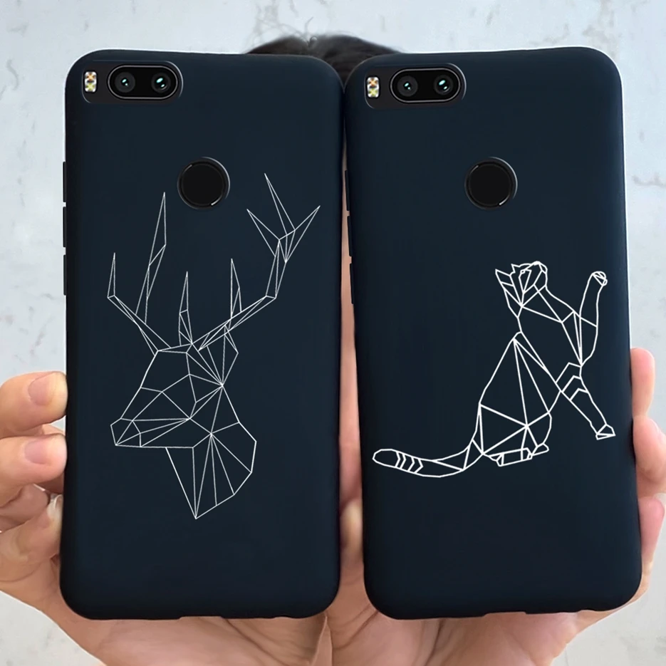 Чехол для Xiaomi Mi A1 5X мягкий силиконовый чехол с милыми животными MiA1 Mi5X чехлы